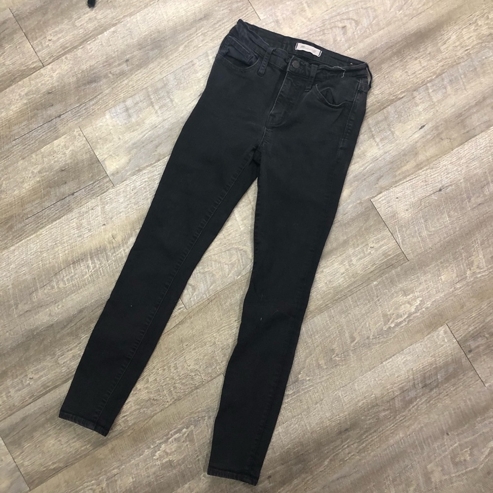 Madewell Roadtripper Black Denim Skinny Jeans Women’s Size 25